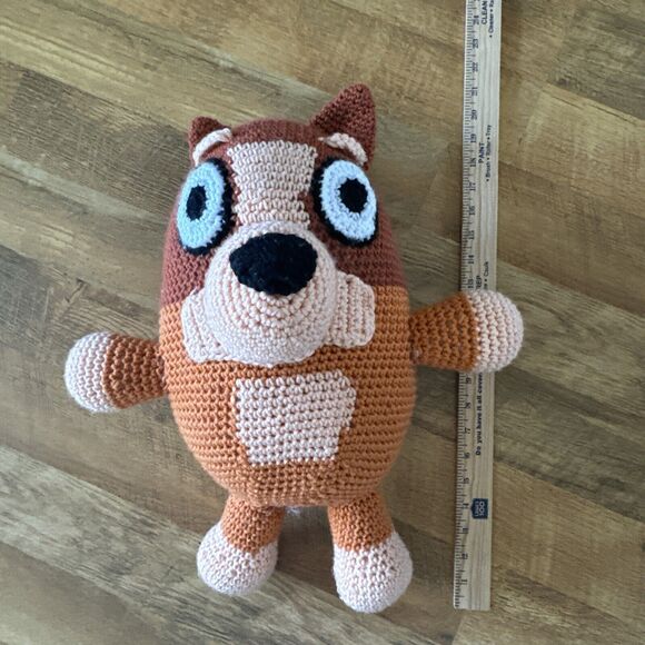 Handcrafted‎ Crocheted Bingo Character Stuffed Toy Plush From Bluey - Picture 12 of 14
